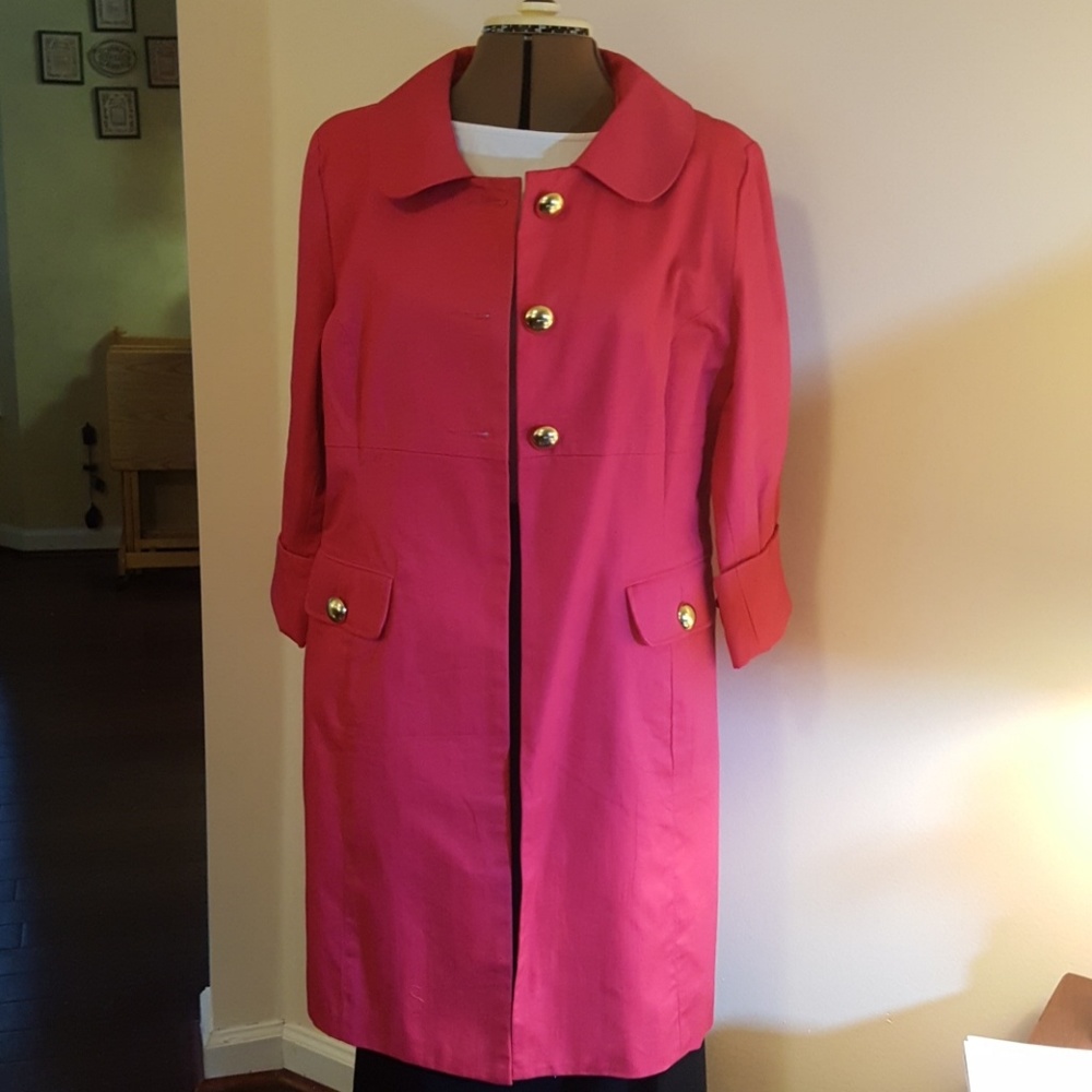 Twill spring coat 3/4 sleeves never worn